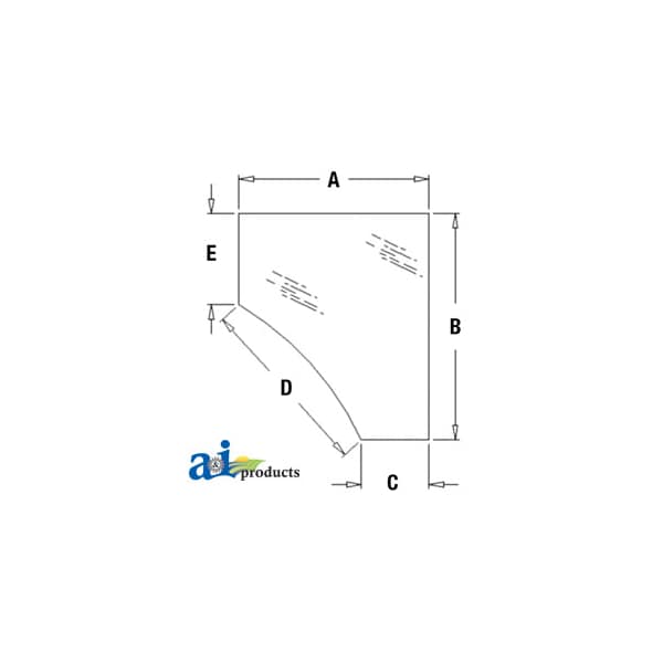 Glass, Door, Lower (LH) 39" x32" x6.5"